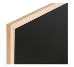 Tableau noir, bois naturel, 400 x 300 mm, noir