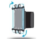 Mobilis ARM BAND 4-6IN . funda para teléfono móvil 15,2 cm (6") Brazalete caso Negro