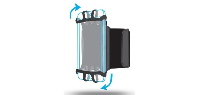 Mobilis ARM BAND 4-6IN . funda para teléfono móvil 15,2 cm (6") Brazalete caso Negro
