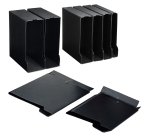 Custodia per raccoglitori 50 - dorso 8 cm - nero - Sei rota
