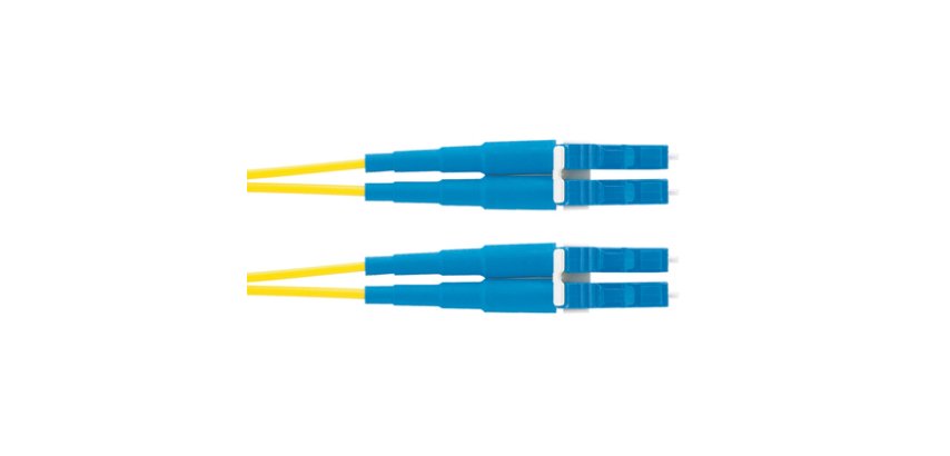 Panduit 5m OS2 LC Duplex Cable de fibra óptica e InfiniBand Amarillo