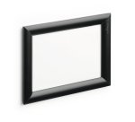 Cadre affichage durable snapframe a5 aluminium film   transparent antireflet coins  droits coloris noir