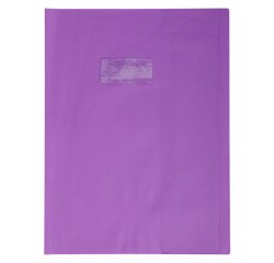Protège-cahiers grain cuir PVC 22/100ème 24x32 cm