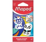 Maped ERASER ERGO FUN MULTICOLOR PAPER FLOWPACK X2