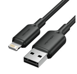 Vention LAMBH cable de conector Lightning 2 m Negro