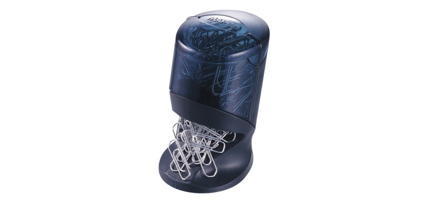 Maped 537500 paperclip dispenser Black, Blue Plastic