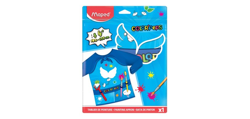 Tablier peinture maped enfant qualite sup manches longues   souple et impermeable de 4 a  8 ans