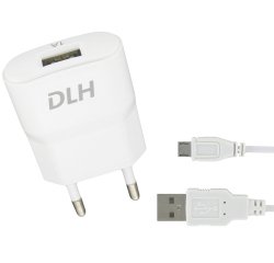 DLH Chargeur secteur USB 5W avec cable micro USB