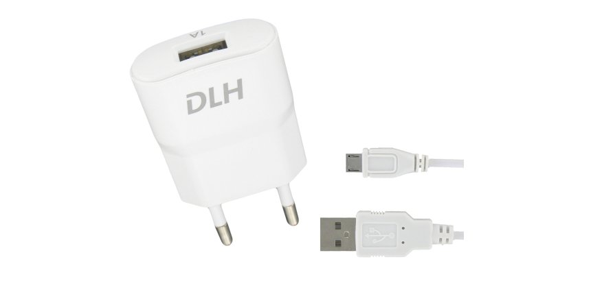 DLH Chargeur secteur USB 5W avec cable micro USB