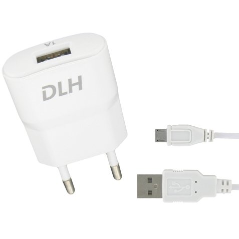 DLH CHARGEUR SECTEUR USB 5W AVEC CABLE MICRO USB