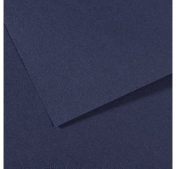 Papier dessin canson feuille mi-teintes n 140 grain gelatine haute teneur coton 160g 50x x65cm unicolore bleu indigo