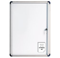 Bi-Office VT630109660 stand informativo e supporto per brochure Supporto per segnale A4 Acciaio smaltato Bianco