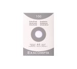 Fiche bristol 148 x 210 mm quadrillée 5 x 5 blanche non perforée Exacompta - Boîte de 100