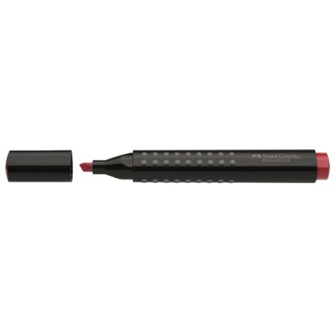 Marqueur permanent GRIP 1503, résiste à l'eau, pointe biseautée, coloris Rouge