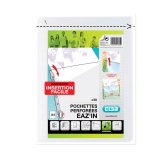 50 pochette perforee Oxford quickin sach a4 pp50 lisse incolore pav