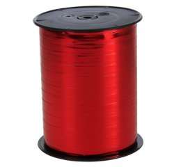 Bolduc sur bobine, métallique, rouge