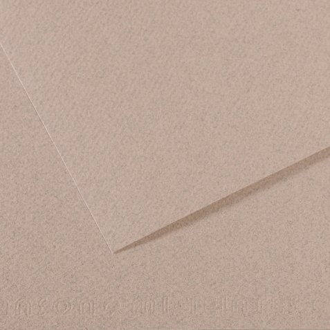 Papier dessin canson feuille mi-teintes n 426 grain gelatine haute teneur coton 160g 50x x65cm unicolore gris clair