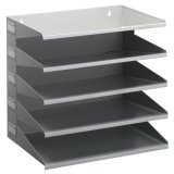 Station de tri Business, 5 compartiments, gris