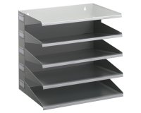 Station de tri Business, 5 compartiments, gris