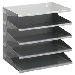 Station de tri Business, 5 compartiments, gris