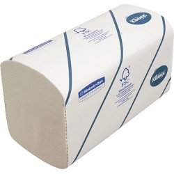 Colis de 15 Paquets de 186 Essuie-mains ultra doux 2 plis pliage en Z, Ft 21,5x21,5 cm Blanc