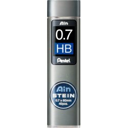 Mine pentel 0.7mm hb haute densité résistante étui avec bec verseur 40 unités