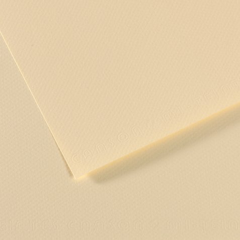 Papier dessin canson feuille mi-teintes n 101 grain gelatine haute teneur coton 160g 50x x65cm couleur citronnelle