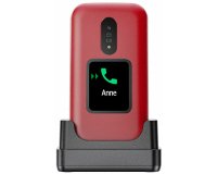 Doro 2880 124,1 g Rouge, Blanc Téléphone numérique