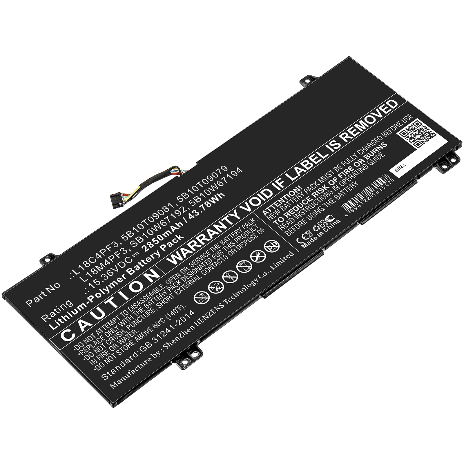 DLHLEVO4869-B044Y4composantdenotebooksupplémentaireBatterie