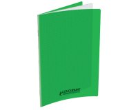 Cahier Conquerant Classique Agrafe 170X220 60P 90G Seyes Polypro Vert