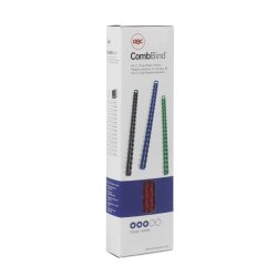 Baguette reliure anneaux plastique CombBind 6 mm - Boîte de 100
