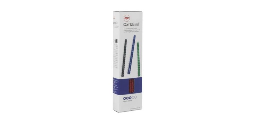 Baguette reliure anneaux plastique CombBind 6 mm - Boîte de 100