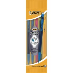 Blister de 5 porte-mines Matic Fun. Mines HB de 0,7mm. Couleurs Assorties