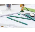 Blister de 10 crayons papier HB Evolution. Corps hexagonal.Fait à partir de 57% de matières recyclées