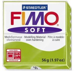 Pâte à modeler fimo soft coloris vert pomme pain 57g