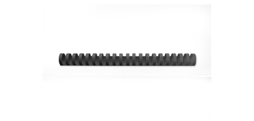 Peigne à relier en plastique CombBind, A4, 25 mm, noir