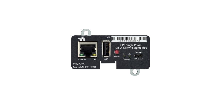 HPE Single Phase 1Gb UPS Network Management Module