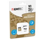 Carte memoire emtec micro sd hc 16gb classe  10 elite gold