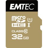 Carte memoire emtec micro sd hc 32gb classe  10 elite gold