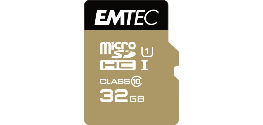 Carte memoire emtec micro sd hc 32gb classe  10 elite gold