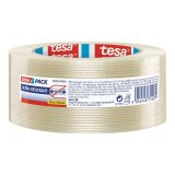 Ruban armé renforcé en fibre de verre laminées 105 microns H50 mm x L50 mètres transparent