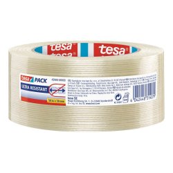 Ruban armé renforcé en fibre de verre laminées 105 microns H50 mm x L50 mètres transparent