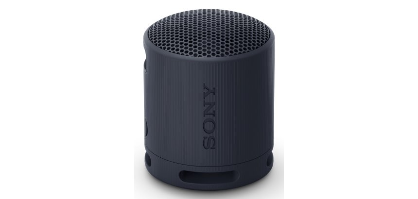 Sony SRS-XB100 - Speaker Wireless Bluetooth, portatile, leggero, compatto, da esterno, da viaggio, resistente IP67 impermeabile e antipolvere, batteria da 16 ore, cinturino versatile, chiamate in vivavoce - Nero