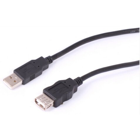 Uniformatic 5m USB 2.0 A m/f câble USB USB A Noir