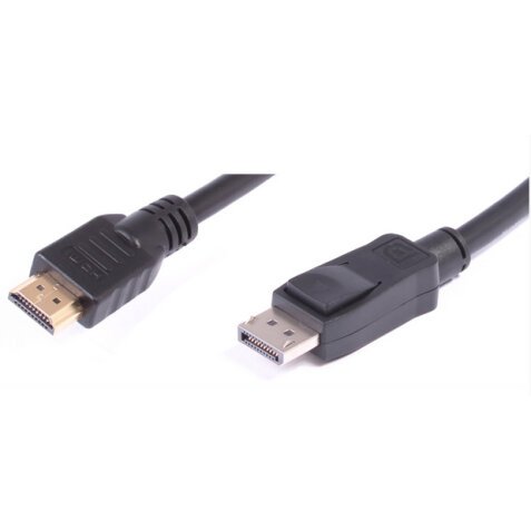 Uniformatic 3m DisplayPort - HDMI m/m Noir