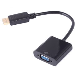 Uniformatic 0.2m DisplayPort - VGA m/f 0,2 m VGA (D-Sub) Noir