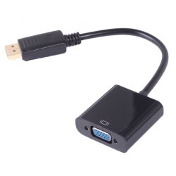 Uniformatic 0.2m DisplayPort - VGA m/f 0,2 m VGA (D-Sub) Noir