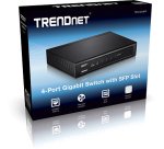Trendnet TEG-S51SFP commutateur réseau Non-géré Gigabit Ethernet (10/100/1000) Noir
