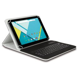 Hamlet Universal Cover 101 KBT2 custodia universale con tastiera bluetooth removibile per tablet da 19,1''