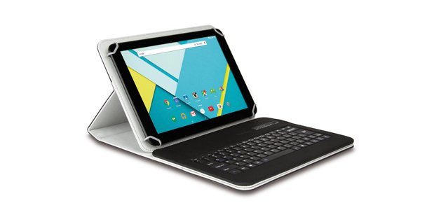 Hamlet Universal Cover 101 KBT2 custodia universale con tastiera bluetooth removibile per tablet da 19,1''
